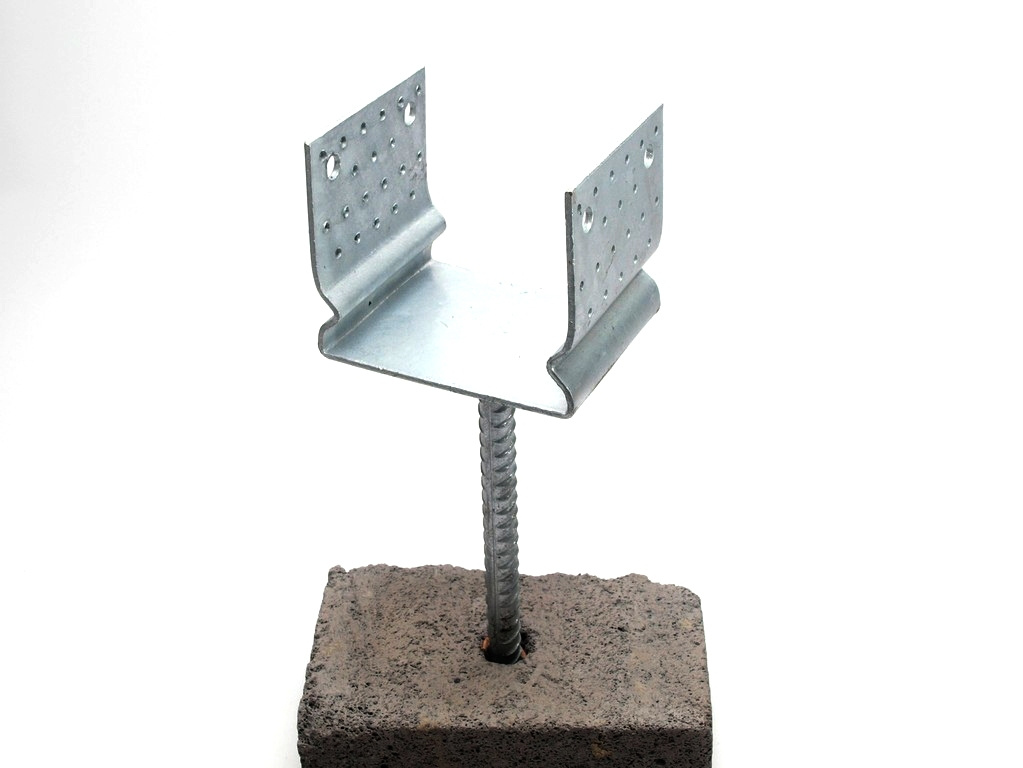 Kotevní patka U s prolisem a roxorem