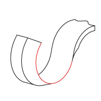 Řezná hrana - detail Řezná hrana - detail