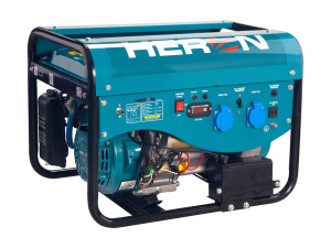 Elektrocentrála benzínová a plynová 6,3 HP / 2,4 kW, el. start, HERON  Elektrocentrála benzínová a plynová 6,3 HP / 2,4 kW, el. start, HERON