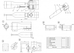 panty navařovací navařovací pant, kotvení do zdi