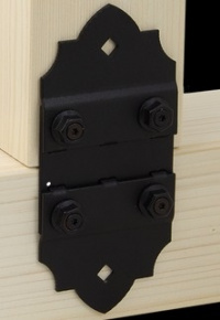 spojování trámů, plochá deska spojka trámů, spoje 180°