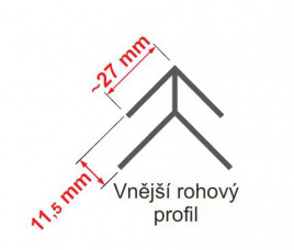 vnější rohový profil vnější rohový profil