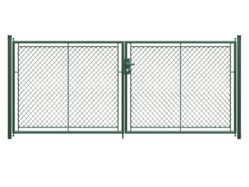 Brána dvoukřídlá, zelená, 4HR výplet, FAB Brána dvoukřídlá, zelená, 4HR výplet, FAB