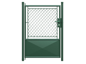 Branka jednokřídlá s plechem, zelená, 4HR výplet Branka jednokřídlá s plechem, zelená, 4HR výplet