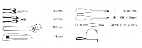 Obsah sady EXTOL CRAFT Obsah sady EXTOL CRAFT