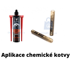 Chemická kotva - montáž