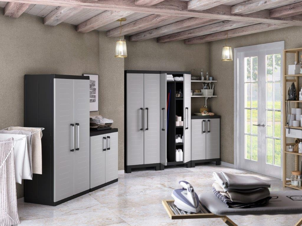 Úložné skříně Keter Detroit XL v šedém provedení