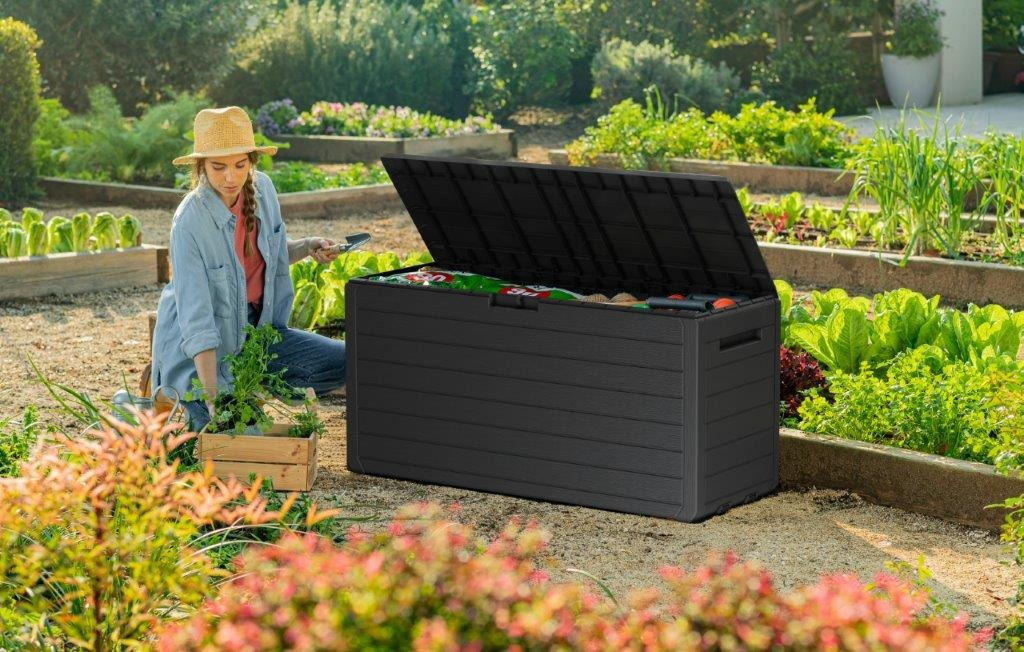 Grafitový zahradní úložný box Keter Atlas 270 l