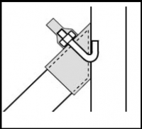 Detail plotové vzpěry
