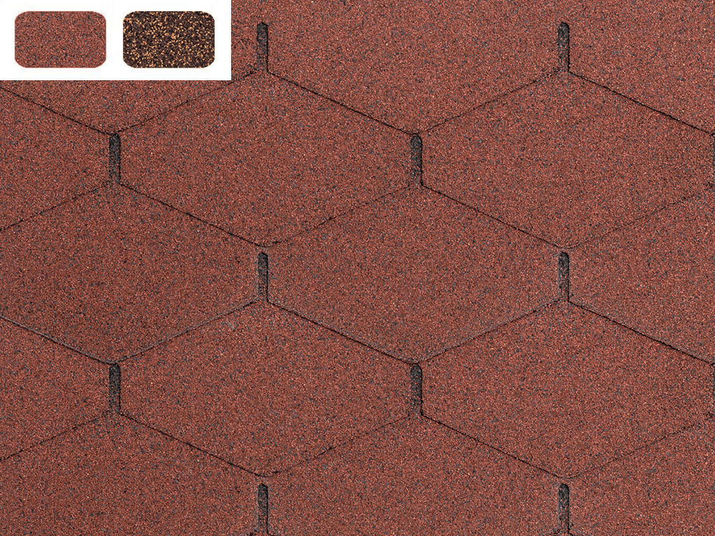 Šindeľ strešný bitúmenový, samolepiaci, GUTTATEC DIAMANT, 3 m2 v balení