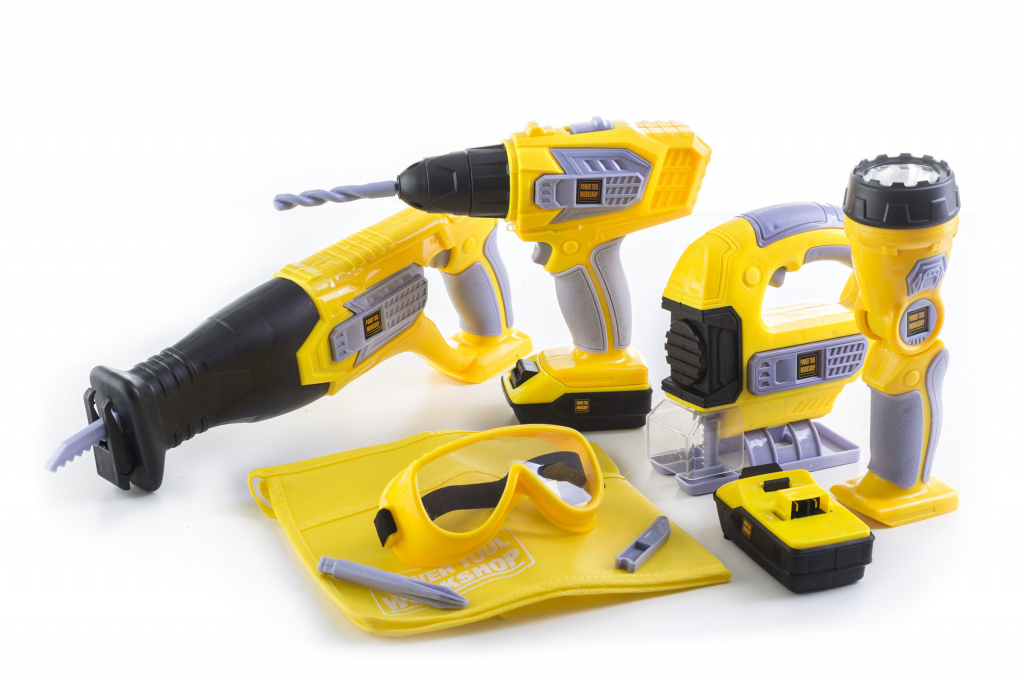 Detská sada náradia na batérie DELUXE TOOLS 10 dielov, G21
