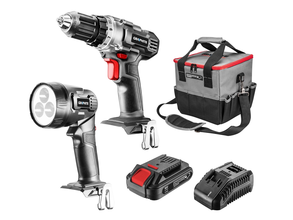 Set štartovací GRAPHITE 18V, 2.0Ah Li-lon