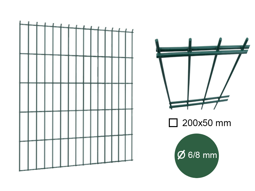 Dielec plotový PILOFOR SUPER STRONG, drôt 6/8 mm, zelený