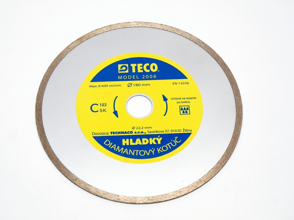 Kotúč diamantový hladký, výrobca TECO