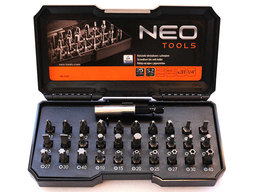 Súprava bitov 31 dielna, NEO tools