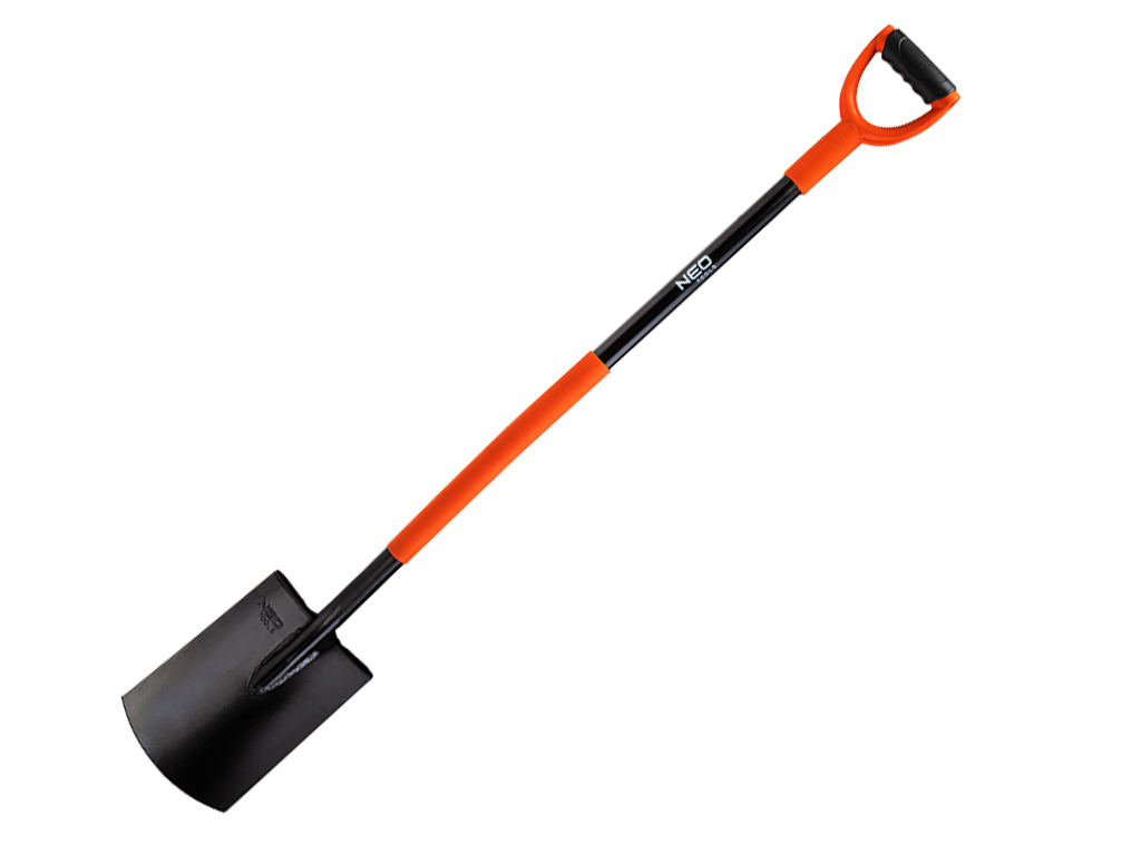 Rýľ rovný oceľový - plast NEO tools