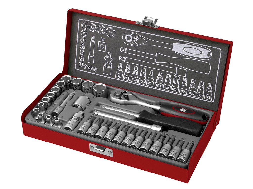 Gola sada 1/4", 31 dielov, FORTUM