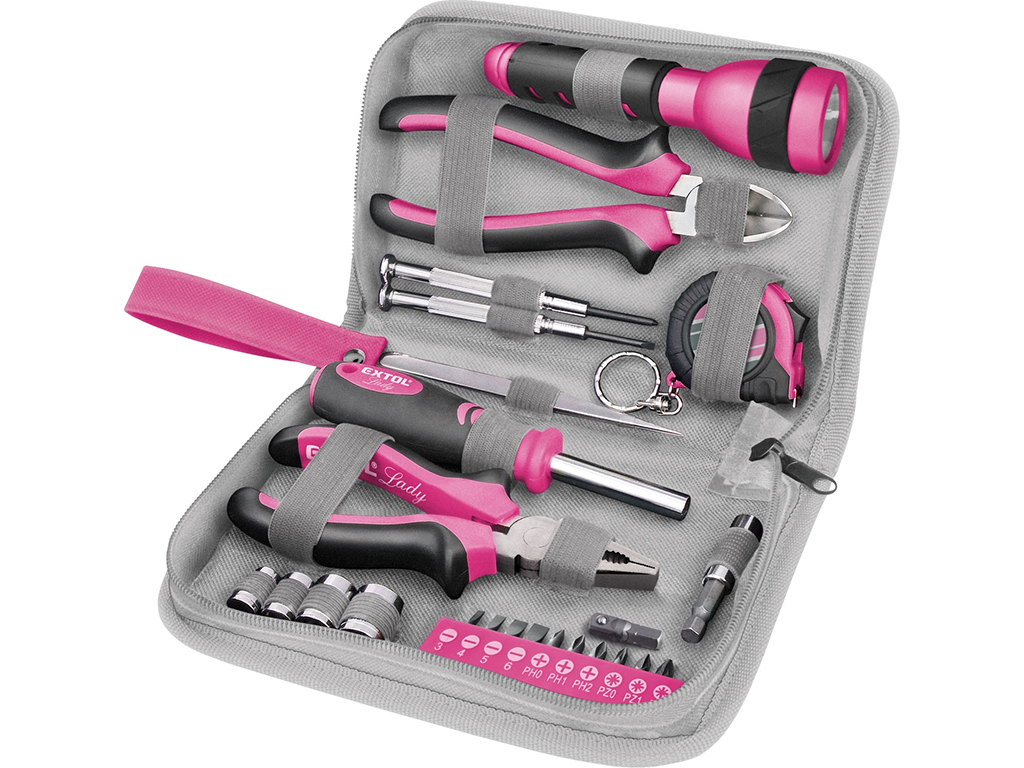 Súprava náradia pre ženy, 1/4", 24 dielov, EXTOL LADY