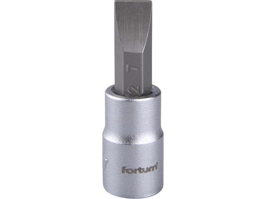 Hlavica zástrčná 1/4", priebežná drážka, FORTUM