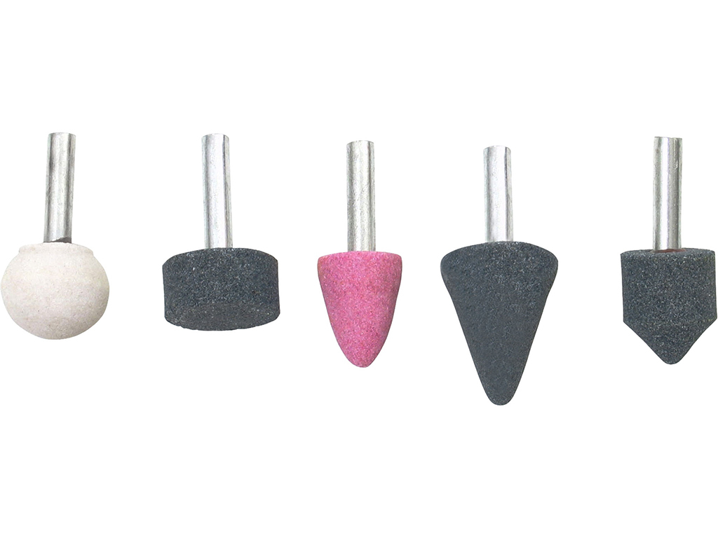 Brúsky rotačné, 5 dielov, stopka 6 mm, EXTOL CRAFT