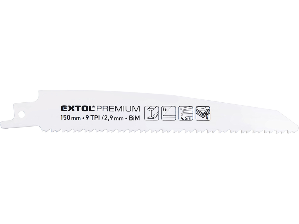 Plátky do píly chvosty 3 ks, hrubý rez, BiMetal, EXTOL PREMIUM
