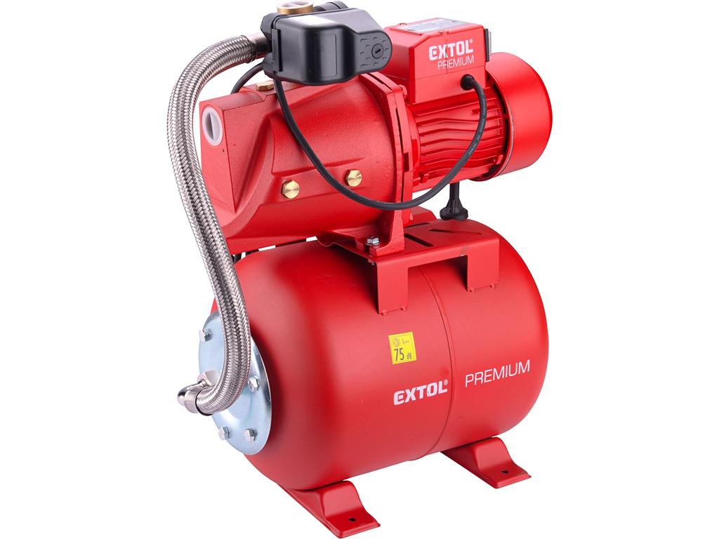 Čerpadlo prúdové s tlakovou nádobou, 750 W, EXTOL PREMIUM