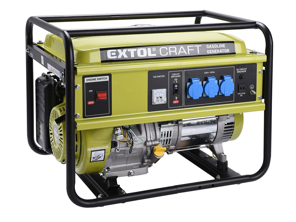 Elektrocentrála benzínová 1f, 13HP/5,5kW, EXTOL CRAFT