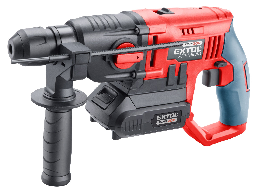 Kladivo vŕtacie aku SHARE20V, SDS PLUS, EXTOL PREMIUM