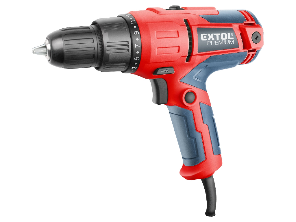 Skrutkovač vŕtací elektrický, 300 W, EXTOL PREMIUM