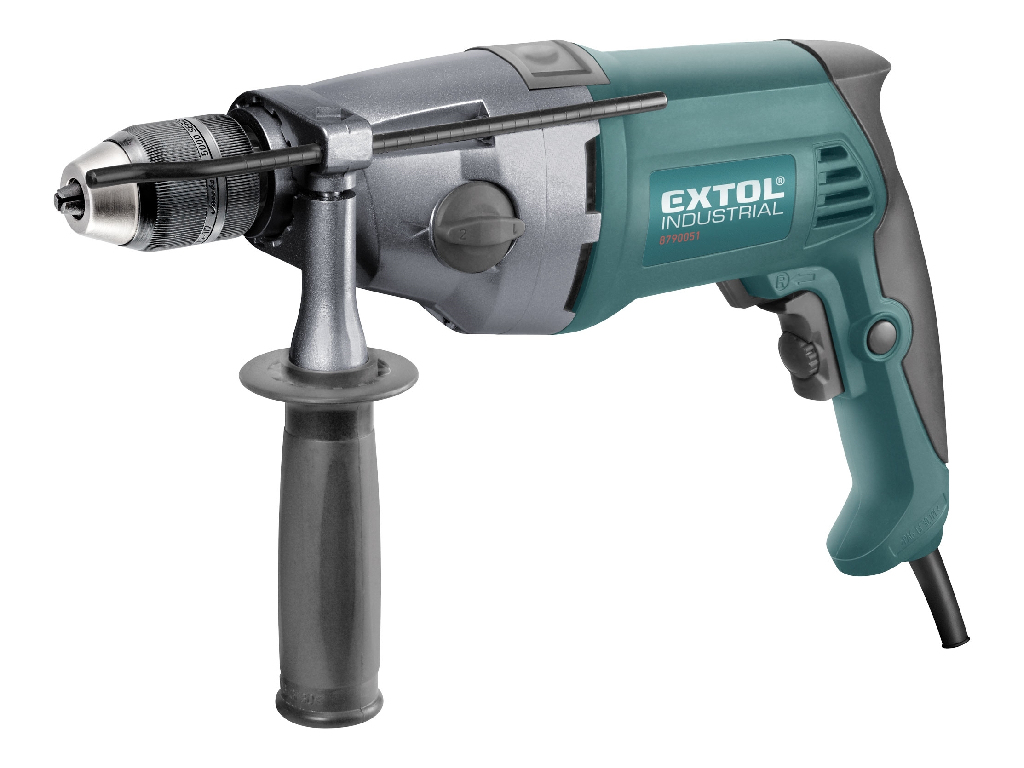 Vŕtačka s príklepom, Click-Lock skľučovadlo, 1050 W, EXTOL INDUSTRIAL