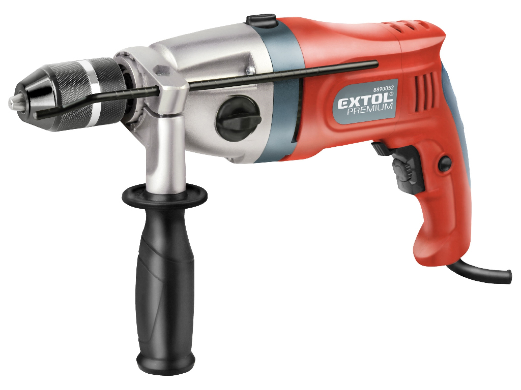 Vŕtačka s príklepom, Click-Lock skľučovadlo, 1100 W, EXTOL PREMIUM