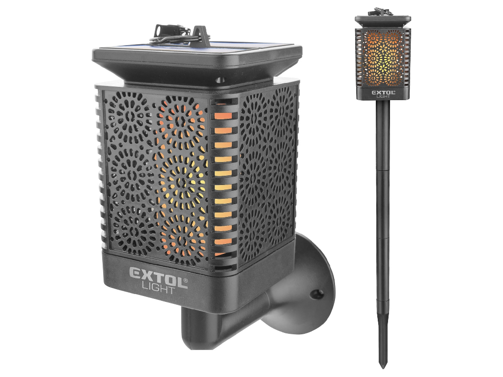 Pochodeň LED s plameňom, závesná/zapichovacia, EXTOL LIGHT