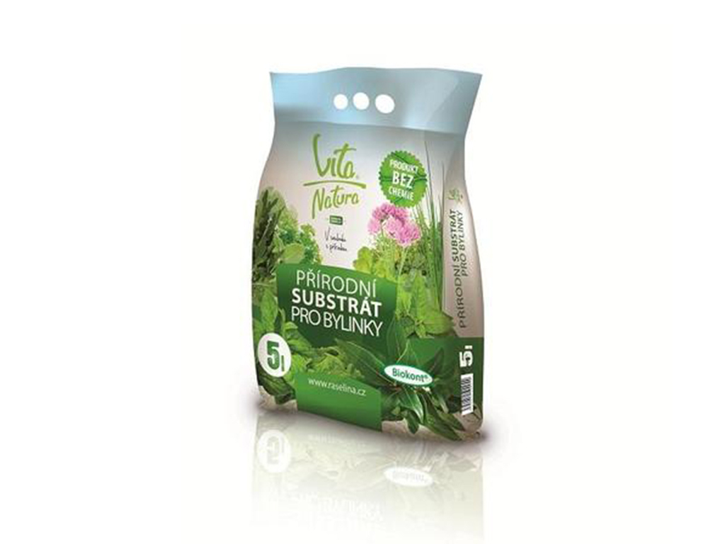 Substrát prírodný, pre bylinky, Vita Natura