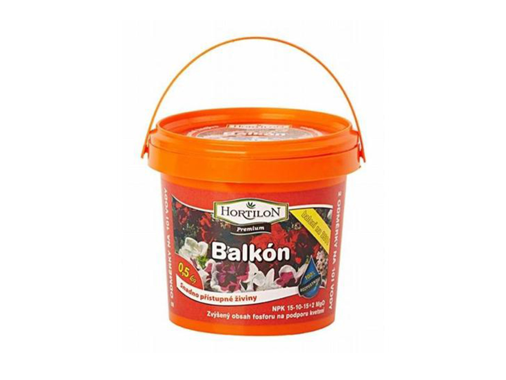Hnojivo kryštalické, vodorozpustné, Balkón, Hortilon
