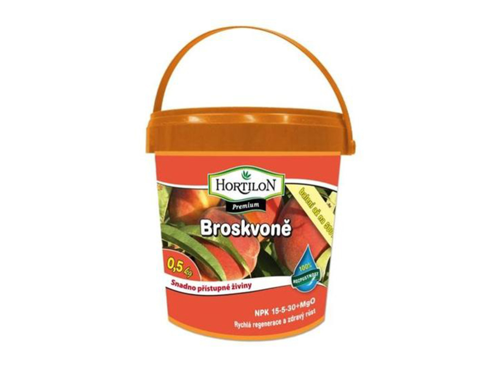 Hnojivo kryštalické, vodorozpustné, Broskyne, Hortilon