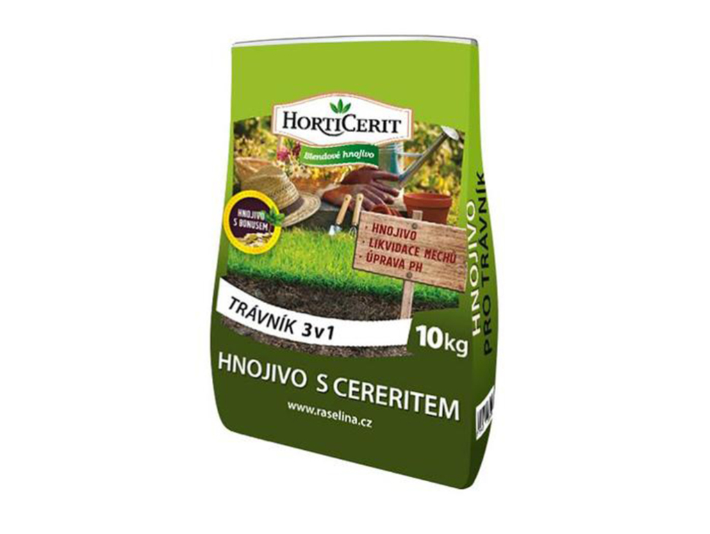 Hnojivo pre trávnik 3 v 1, HortiCerit