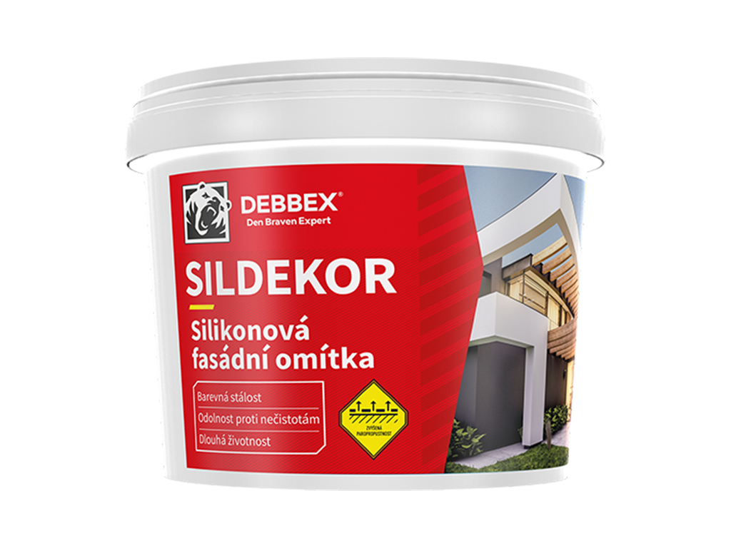 Omietka silikónová zatieraná (hladená) SILDEKOR, Den Braven