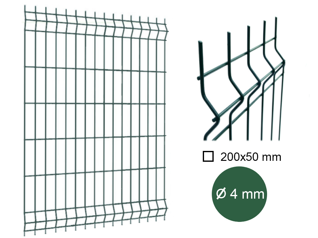 Dielec plotový PILOFOR LIGHT, drôt 4 mm, zelená