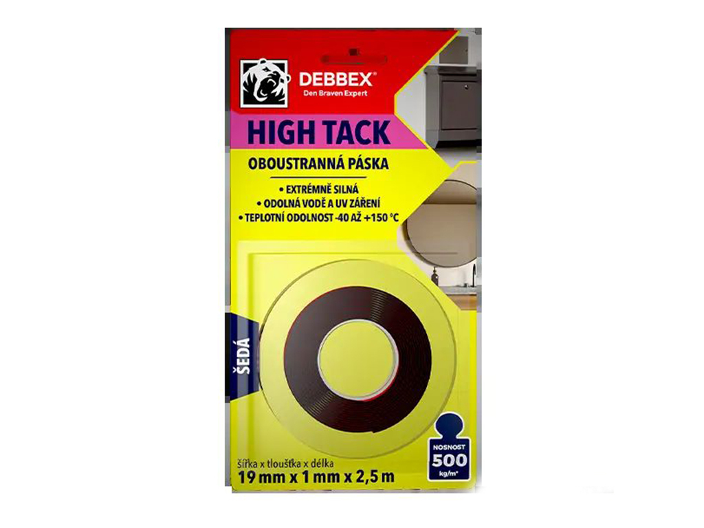 Páska oboustranná HIGH TACK, Den Braven