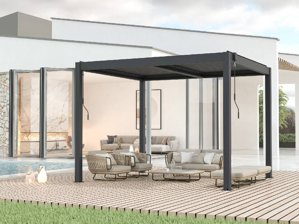 Pergola bioklimatická hliníková, LanitPlast BIOCLIMATIC BASIC