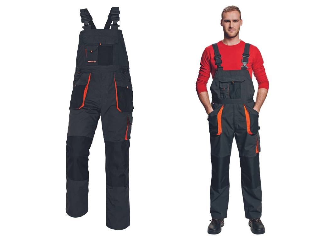Kalhoty pracovní s laclem EMERTON FLANNEL