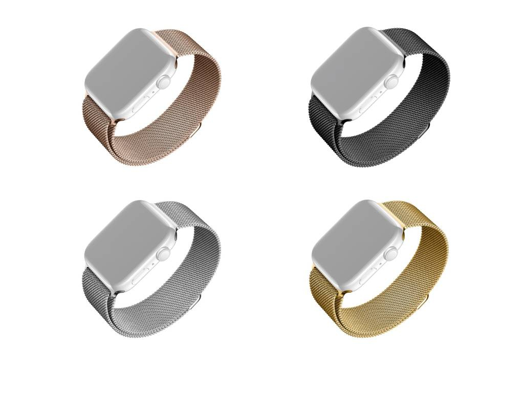 Síťovaný nerezový řemínek FIXED Mesh Strap pro Apple Watch