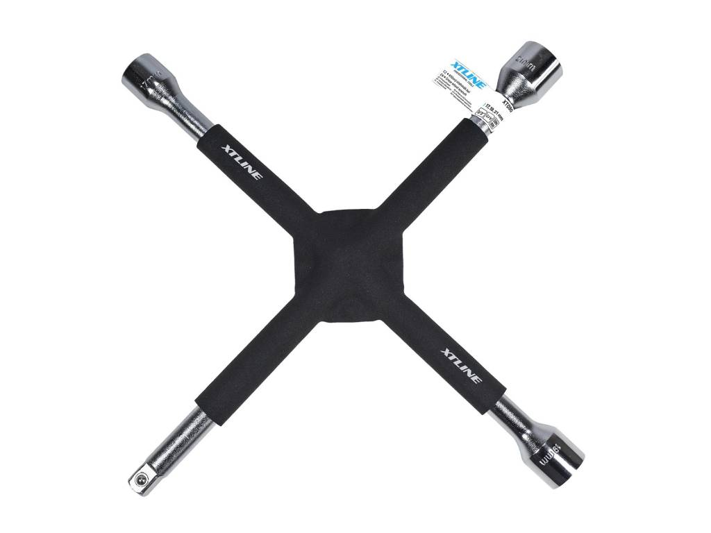 Klíč křížový na kola pogumovaný 1/2", XTLINE
