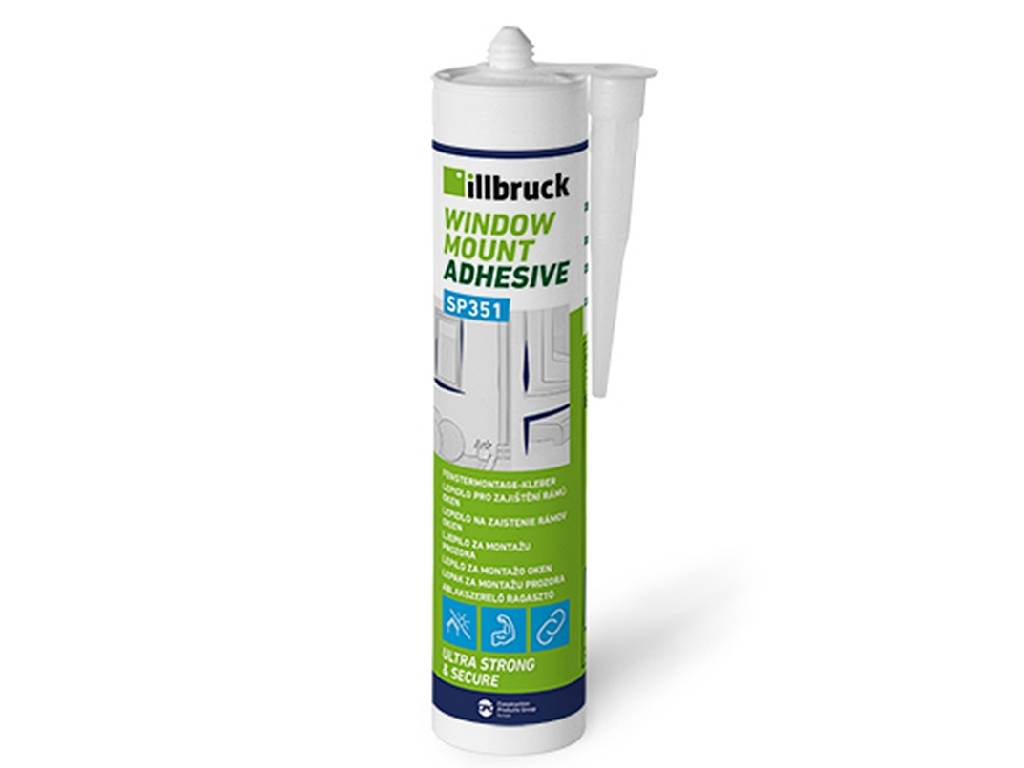 Lepidlo pro zajištění rámů oken, SECURE WINDOW ADHESIVE, Illbruck SP351