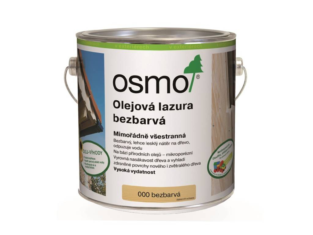 Lazura olejová bezbarvá, 000, OSMO