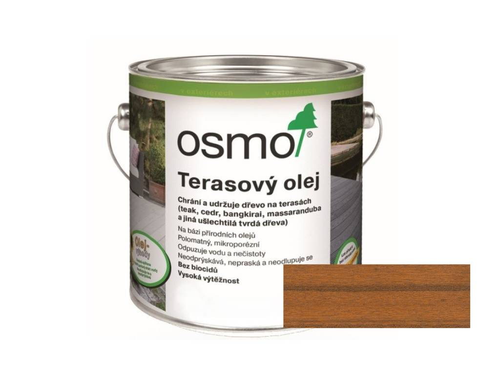 Olej terasový přírodní, Bangkirai, 006, OSMO