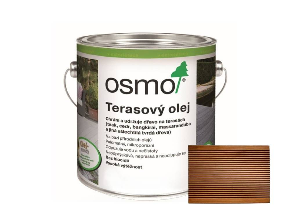 Olej terasový, Modřín, 009, OSMO
