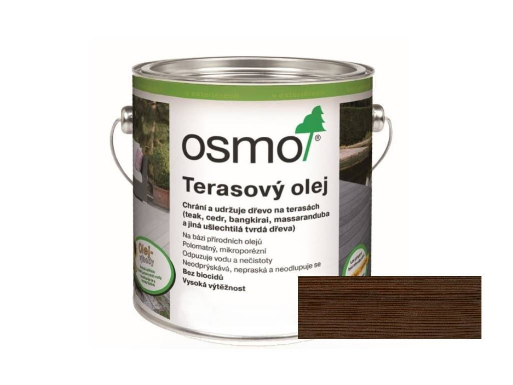 Olej terasový tmavý, Bangkirai, 016, OSMO