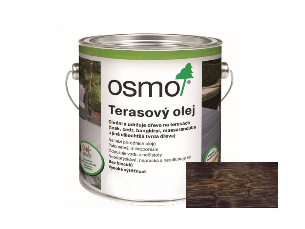 Olej terasový tmavý, dub bahenní, 021, OSMO