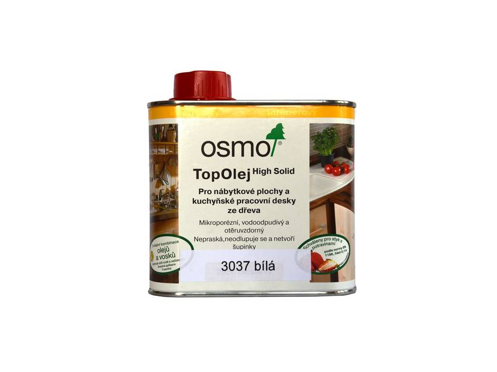 Olej top bílý 3037, OSMO